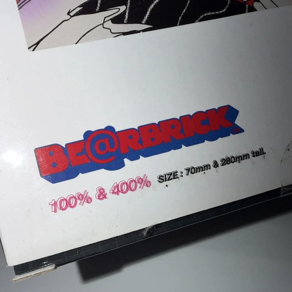MEDICOM TOY BE@RBRICK Aruta Soup Mordern Art Graffiti 100％‎ & 400％ Open Box